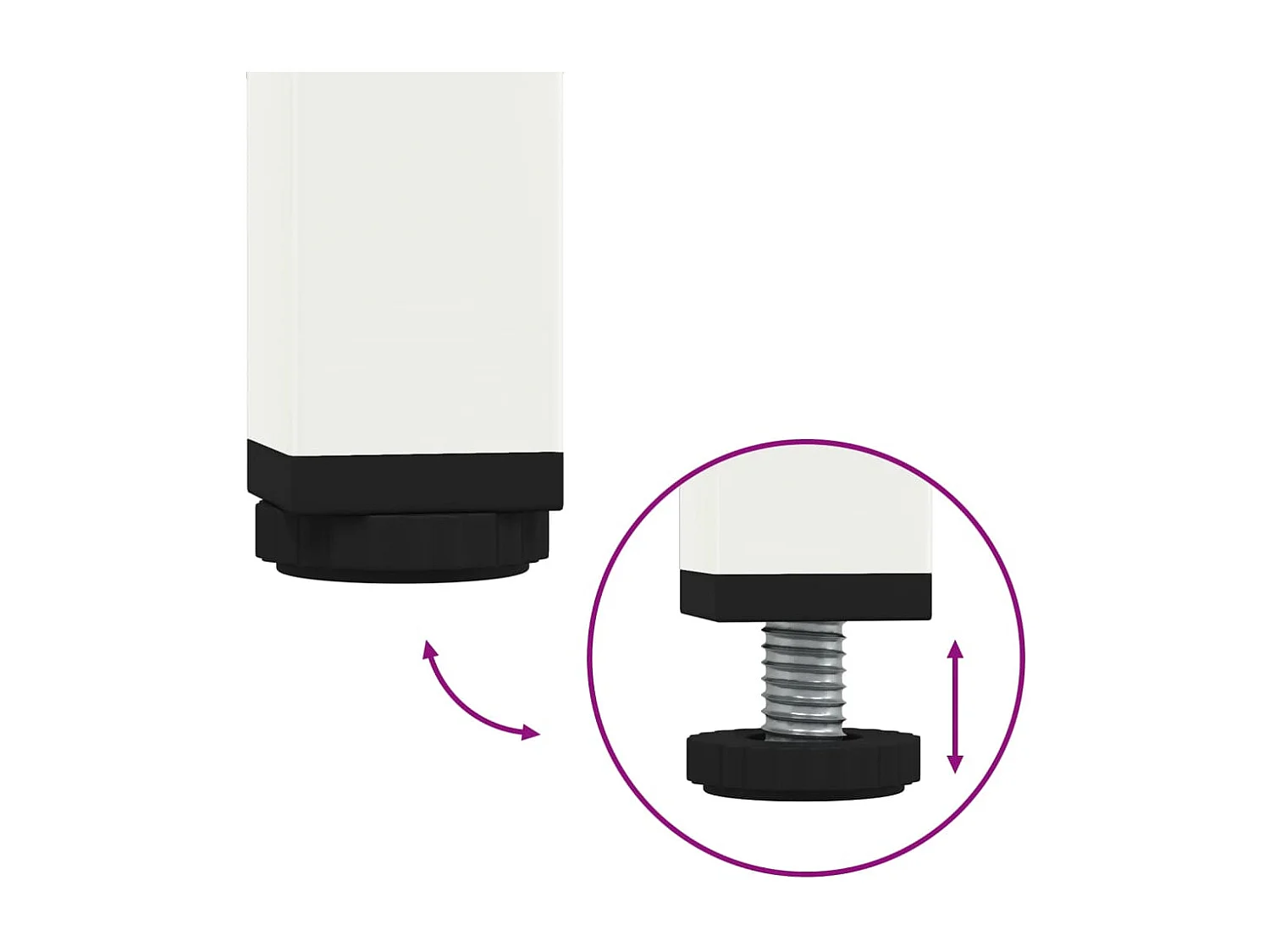 Meuble TV blanc 100,5x39x50,5 cm acier