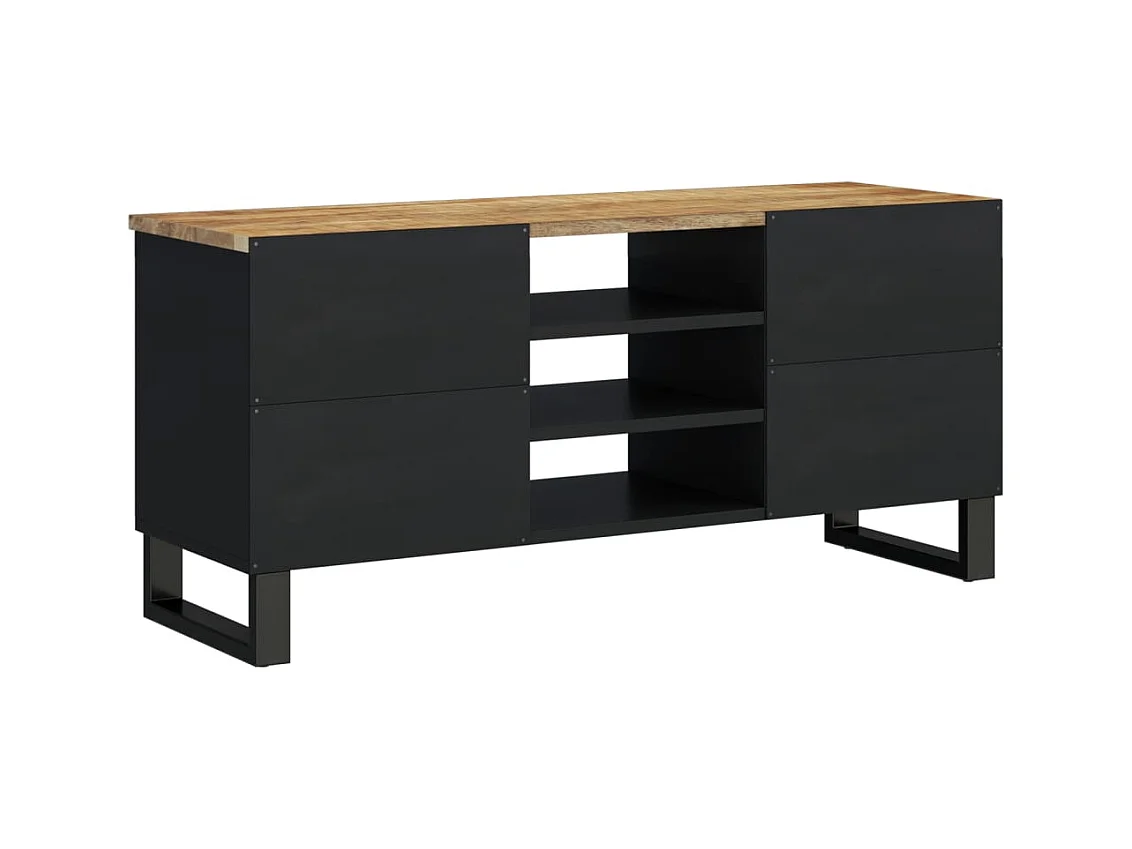 TV-meubel 100x33x46 cm mangohout en bewerkt hout
