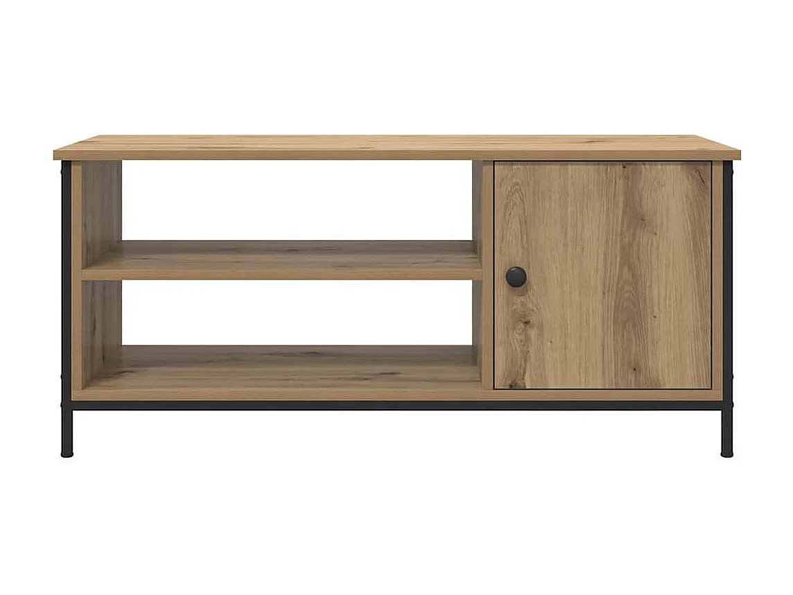 Meuble TV chêne artisanal 100 x 40 x 45 cm Bois d'ingénierie