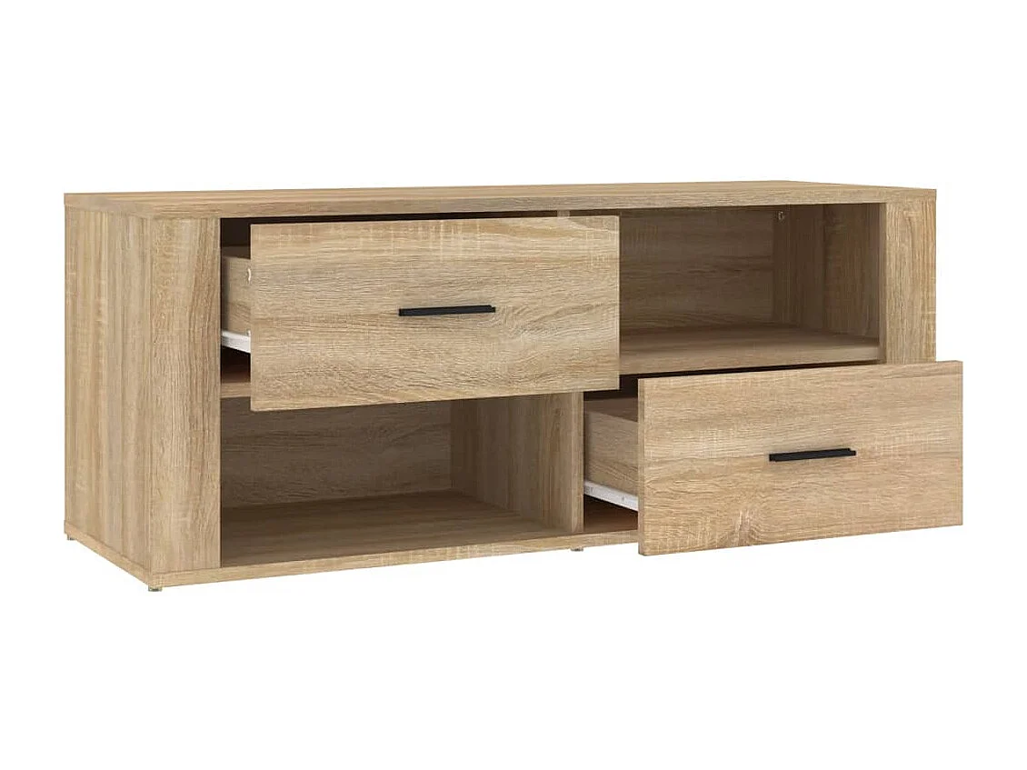 Meuble TV Chêne sonoma 100x35x40 cm Bois d'ingénierie
