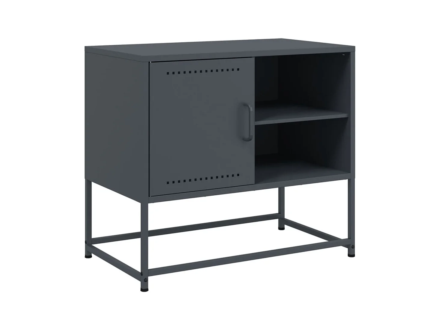 Meuble TV rose 100,5x39x60,5 cm acier