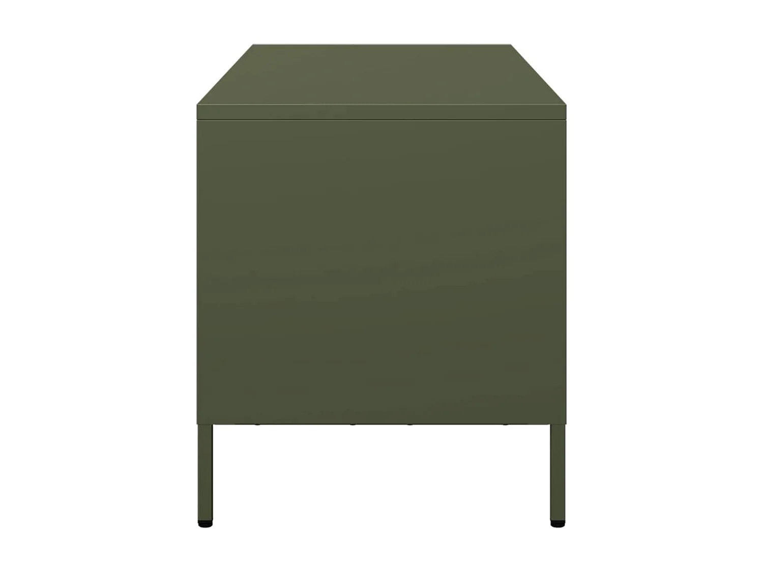 Olijfgroene tv-kast 101,5x39x43,5 cm koudgewalst staal