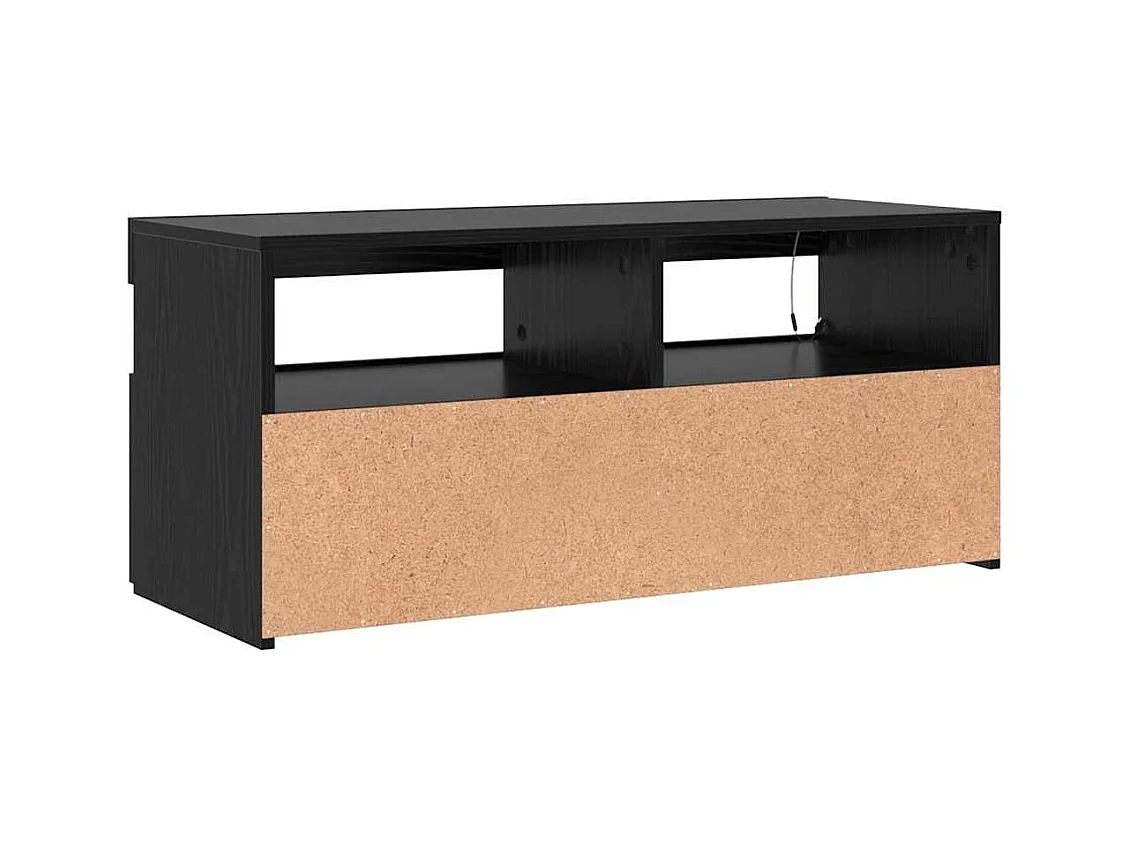 Meuble TV Noir 90 x 35 x 40 cm Bois d'ingénierie