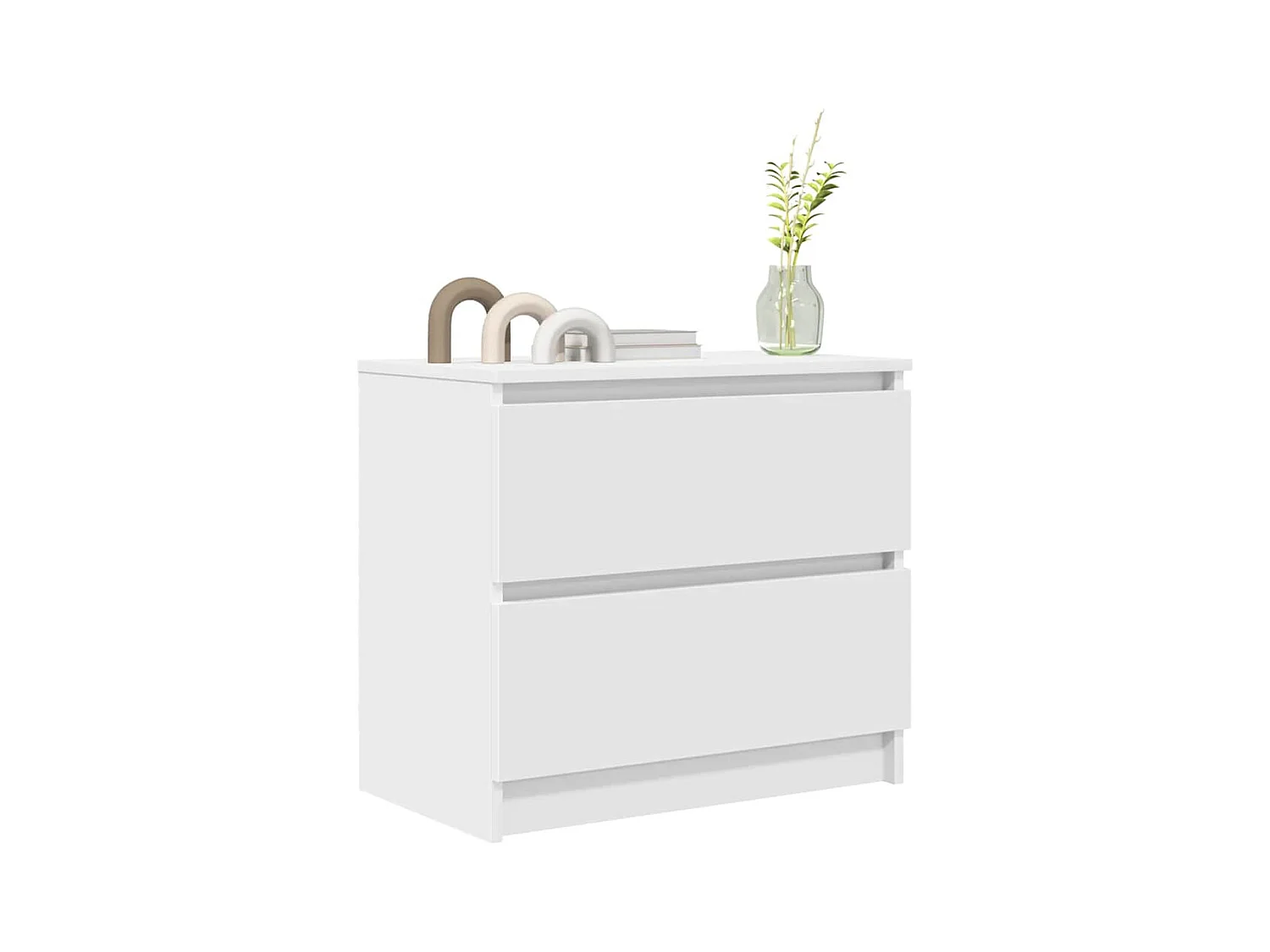 Meuble TV blanc 60x35x54 cm bois d'ingénierie