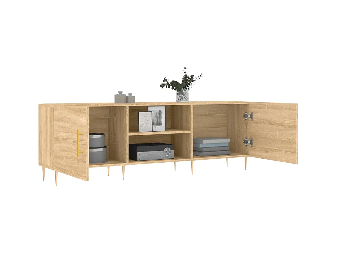 Sonoma Eiche TV-Schrank 150x30x50 cm Holzwerkstoff