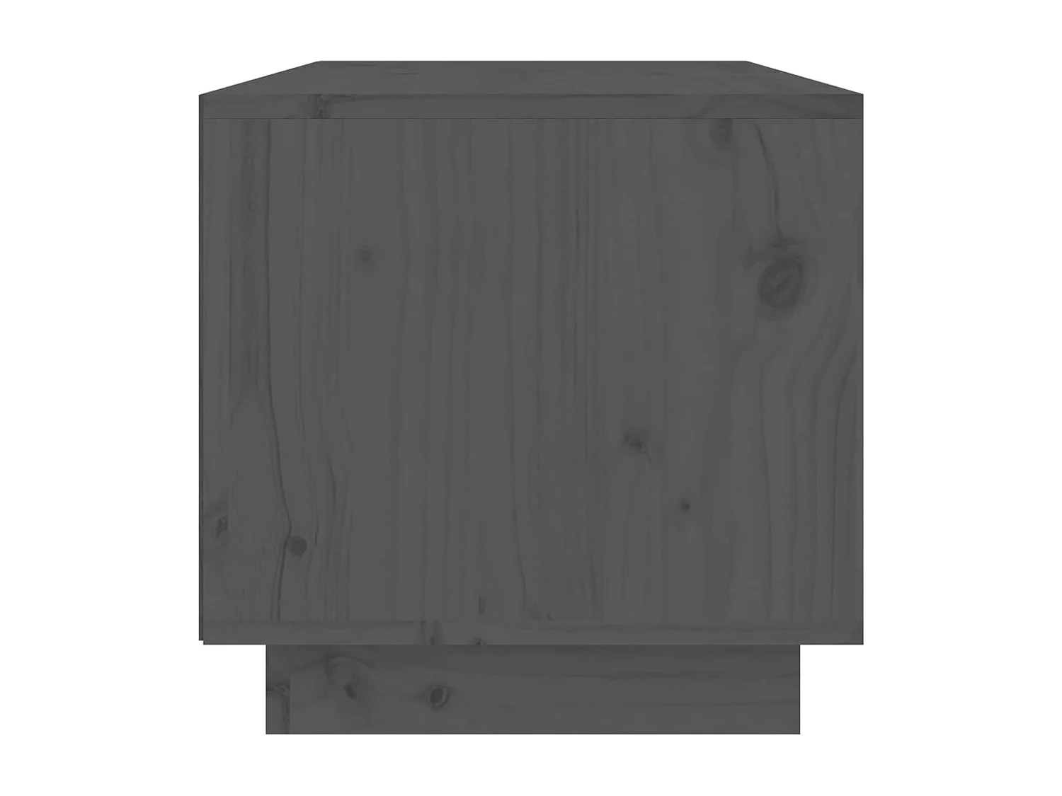 Meuble TV Gris 60x35x35 cm Bois de pin massif