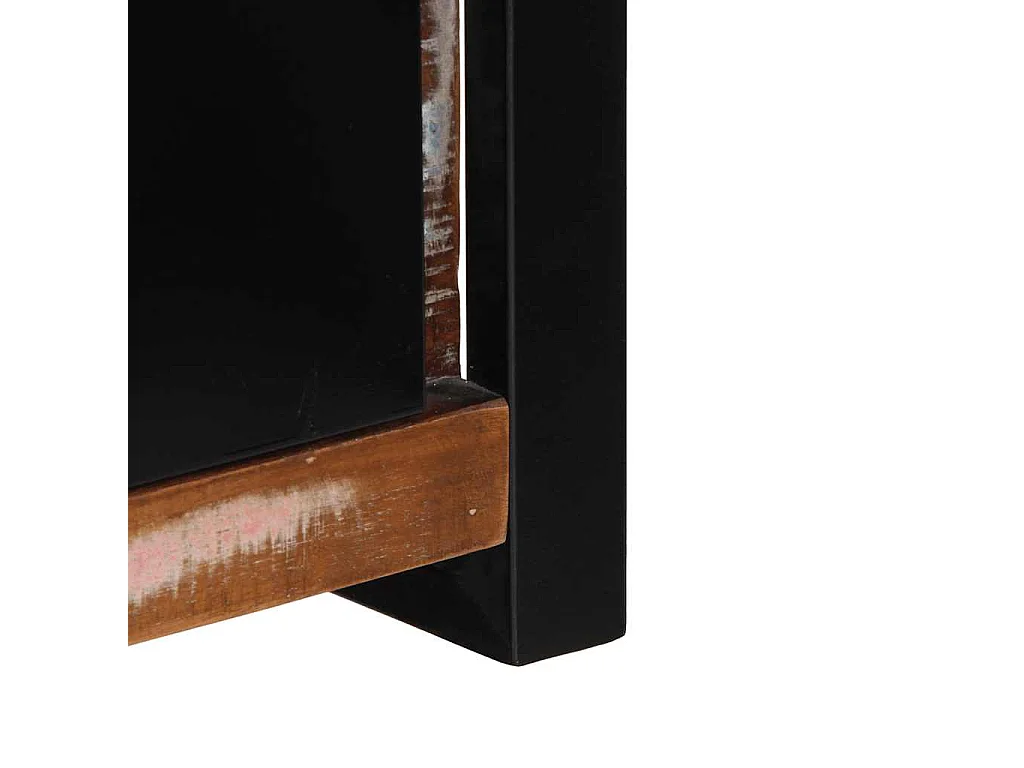 Meuble TV 100x30x35 cm bois de récupération massif