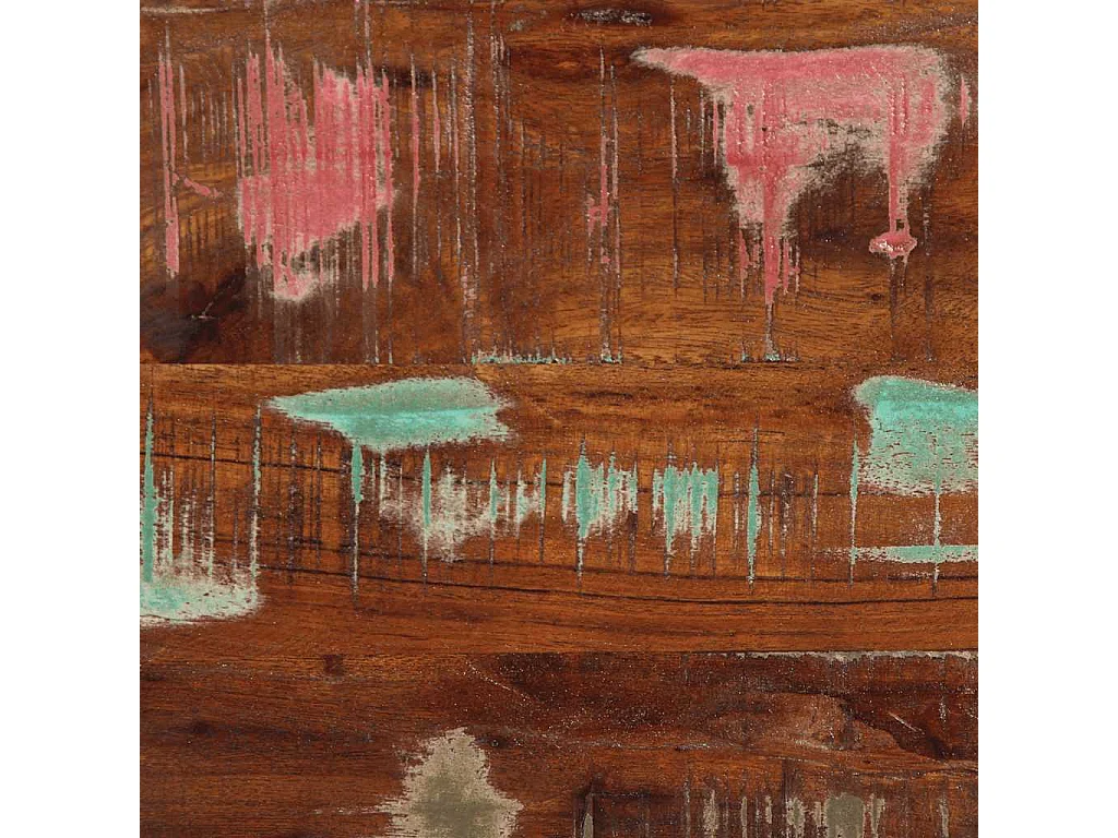 Meuble TV 100x30x35 cm bois de récupération massif