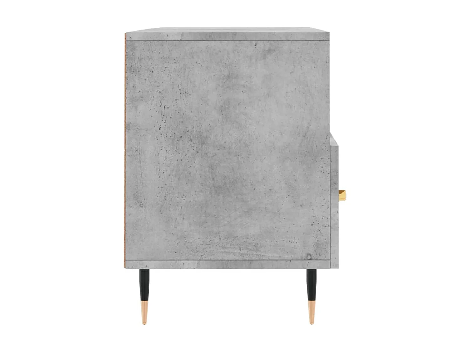 Meuble TV gris béton 102x36x50 cm bois d'ingénierie