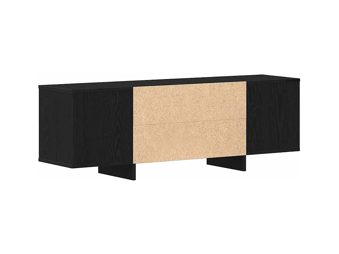 Meuble TV Noir 120 x 30 x 40.5 cm Bois d'ingénierie