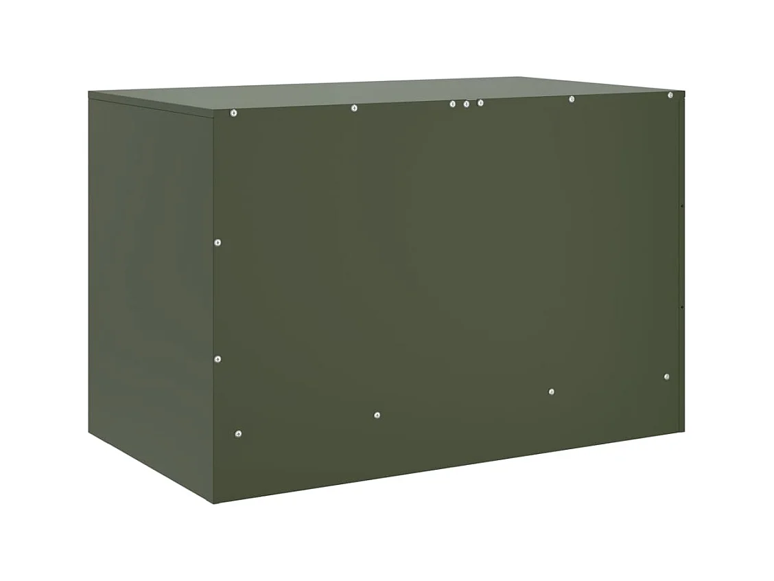 Olijfgroene tv-kast 67x39x44 cm staal