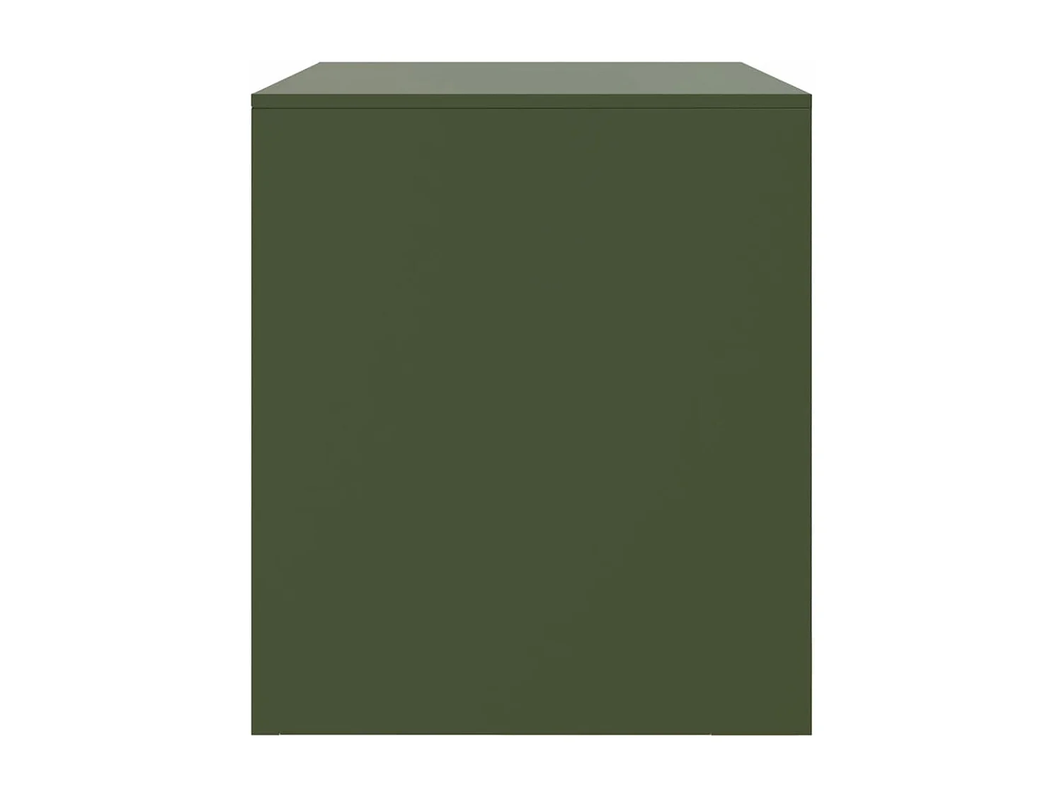 Meuble TV vert olive 67x39x44 cm acier