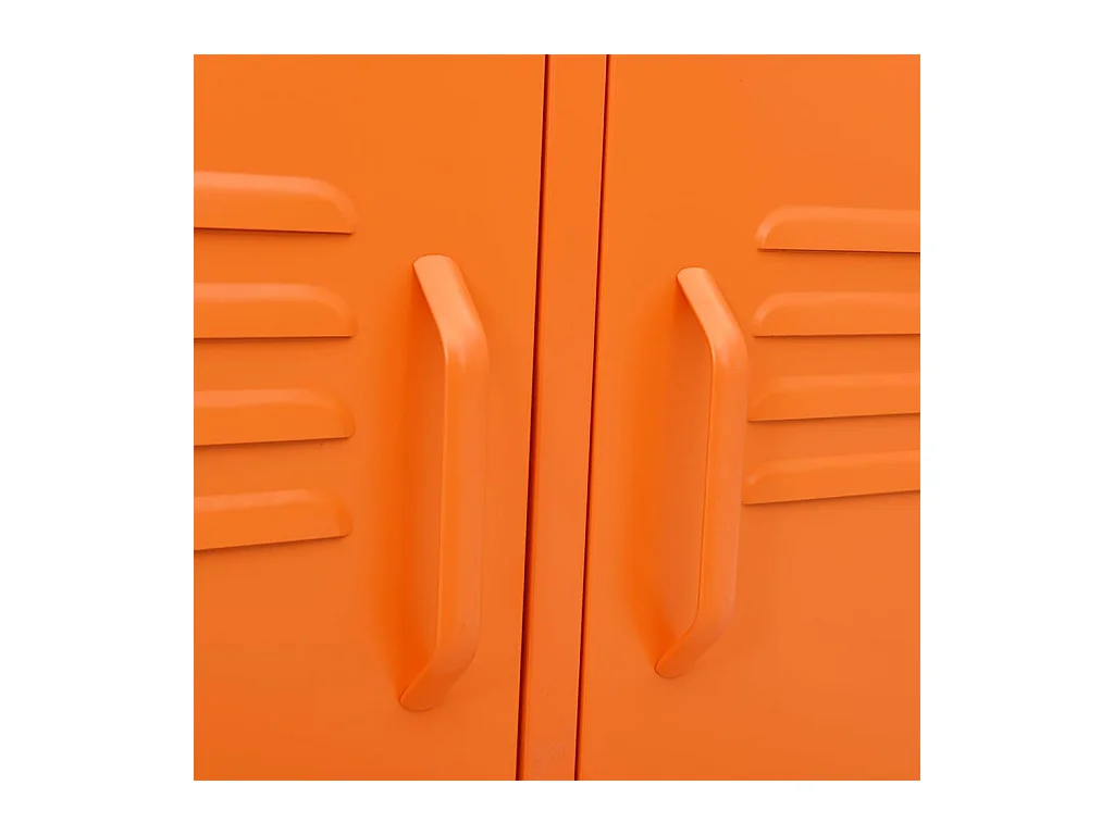 Meuble TV Orange 105x35x50 cm Acier