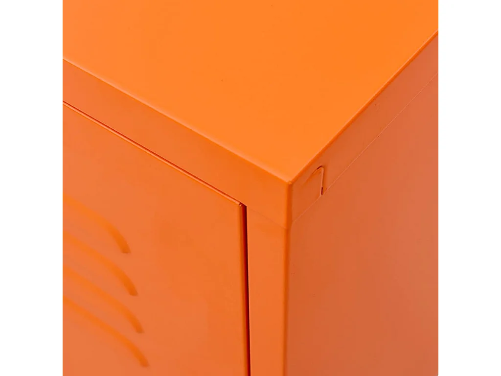 Mobile TV arancione 105x35x50 cm Acciaio