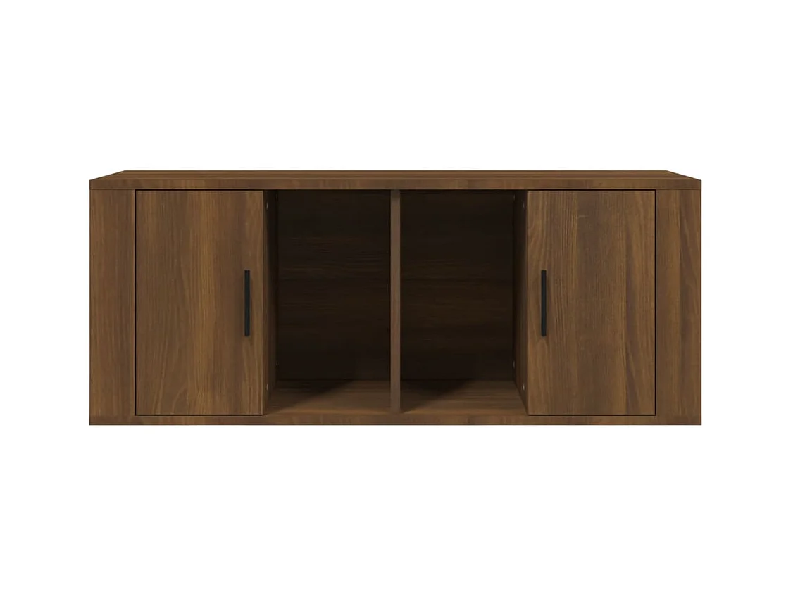 TV-meubel Bruin eiken 100x35x40 cm Technisch hout