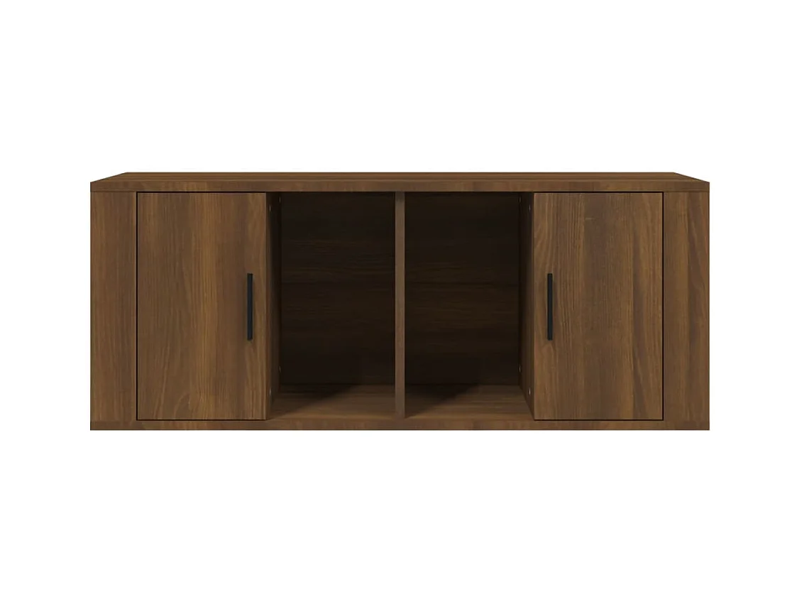 TV-meubel Bruin eiken 100x35x40 cm Technisch hout
