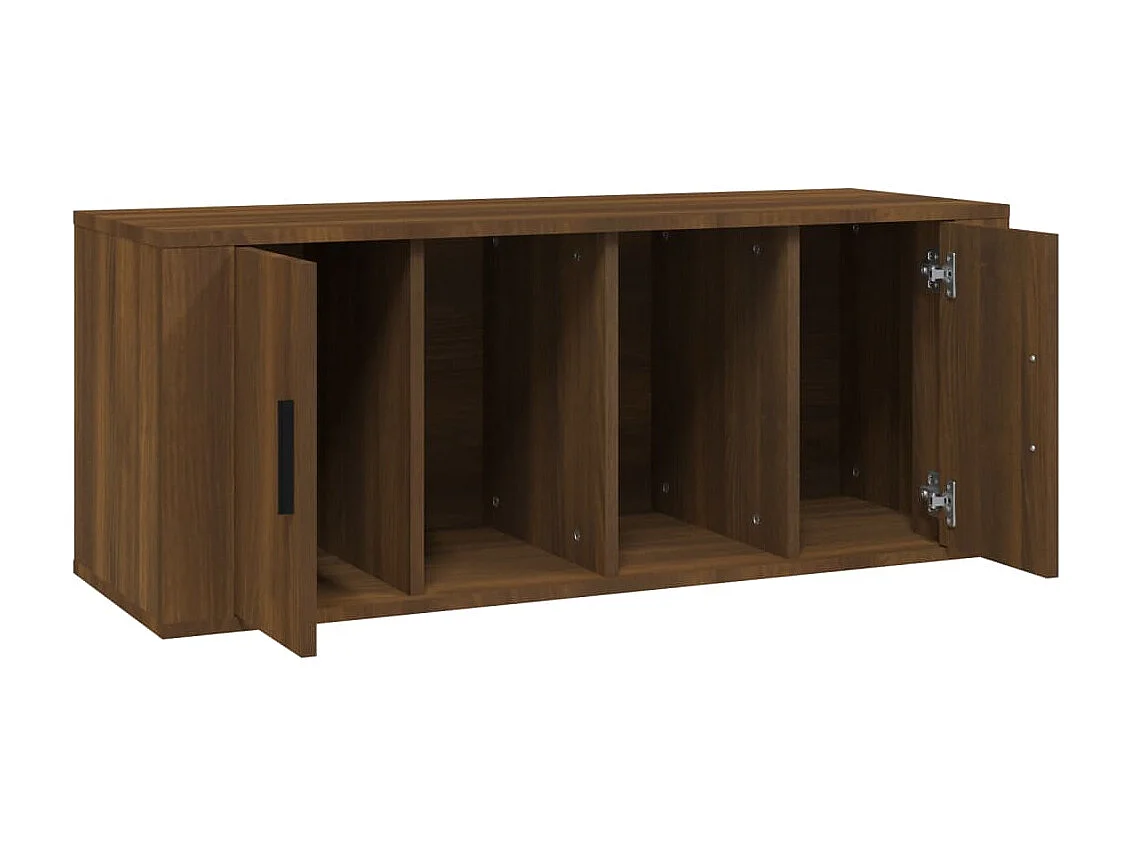 TV-meubel Bruin eiken 100x35x40 cm Technisch hout