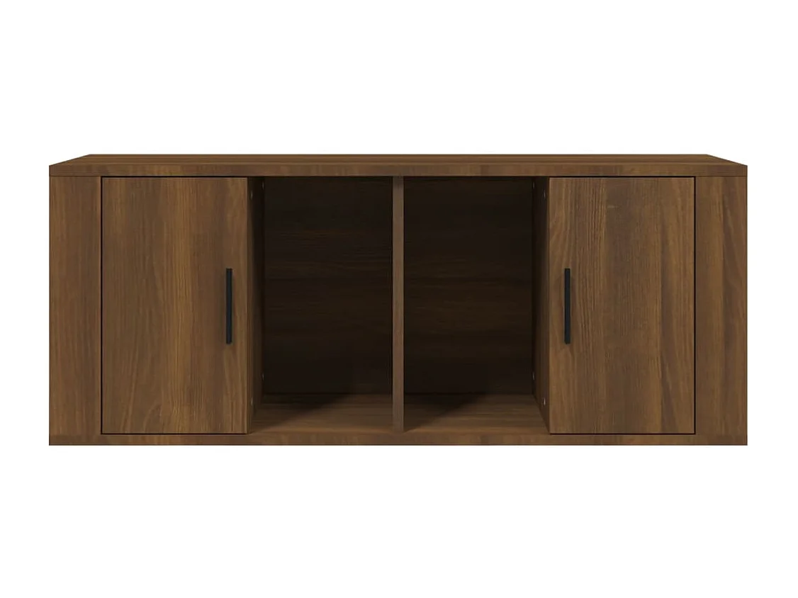 Mueble de TV Roble marrón 100x35x40 cm Madera de ingeniería