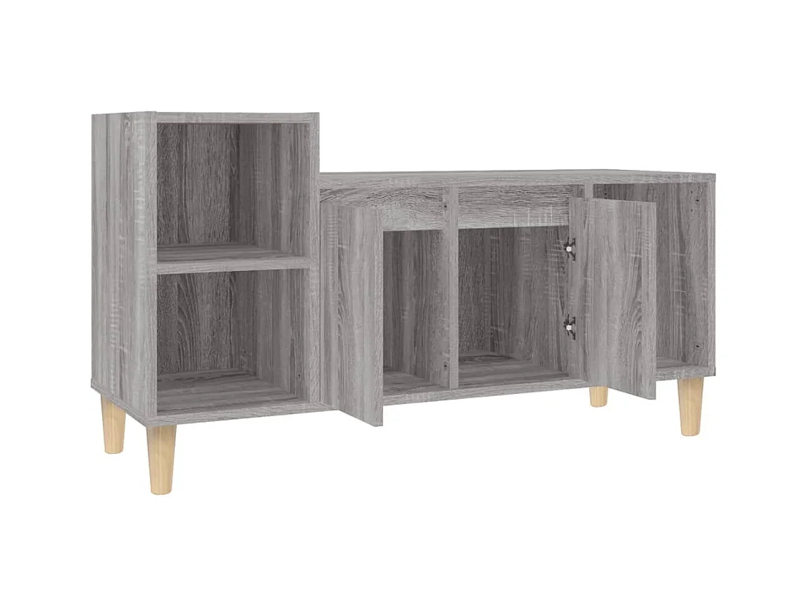 Sonoma TV-Schrank grau 100x35x55 cm Holzwerkstoff