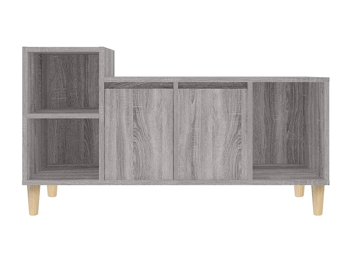 Sonoma TV-Schrank grau 100x35x55 cm Holzwerkstoff