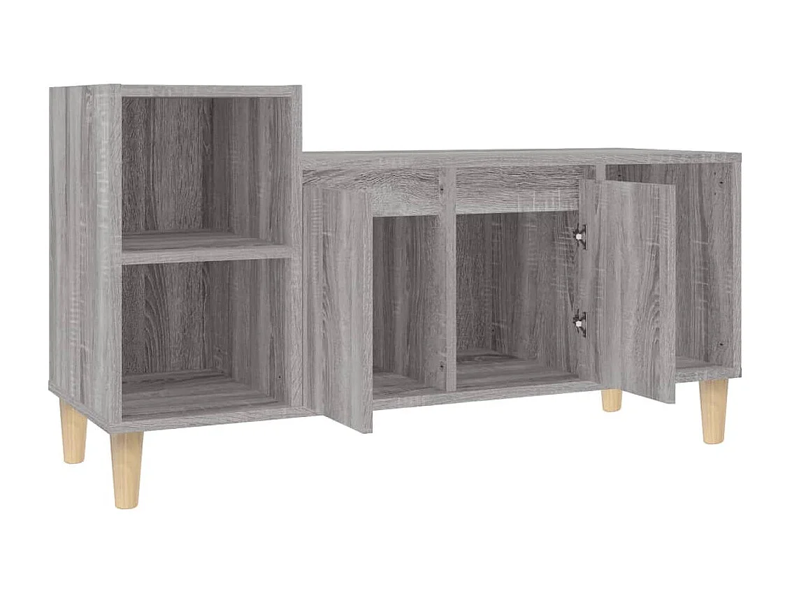 Mobile TV Sonoma grigio 100x35x55 cm Legno ingegnerizzato