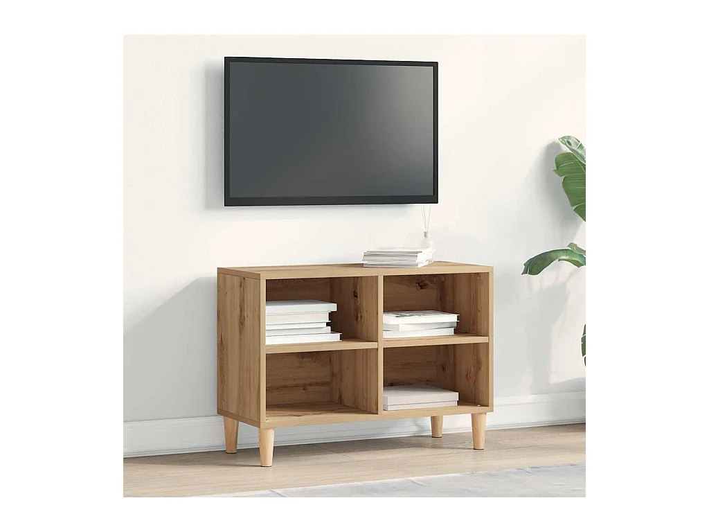 Meuble TV Marron 69.5 x 30 x 50 cm Bois d'ingénierie