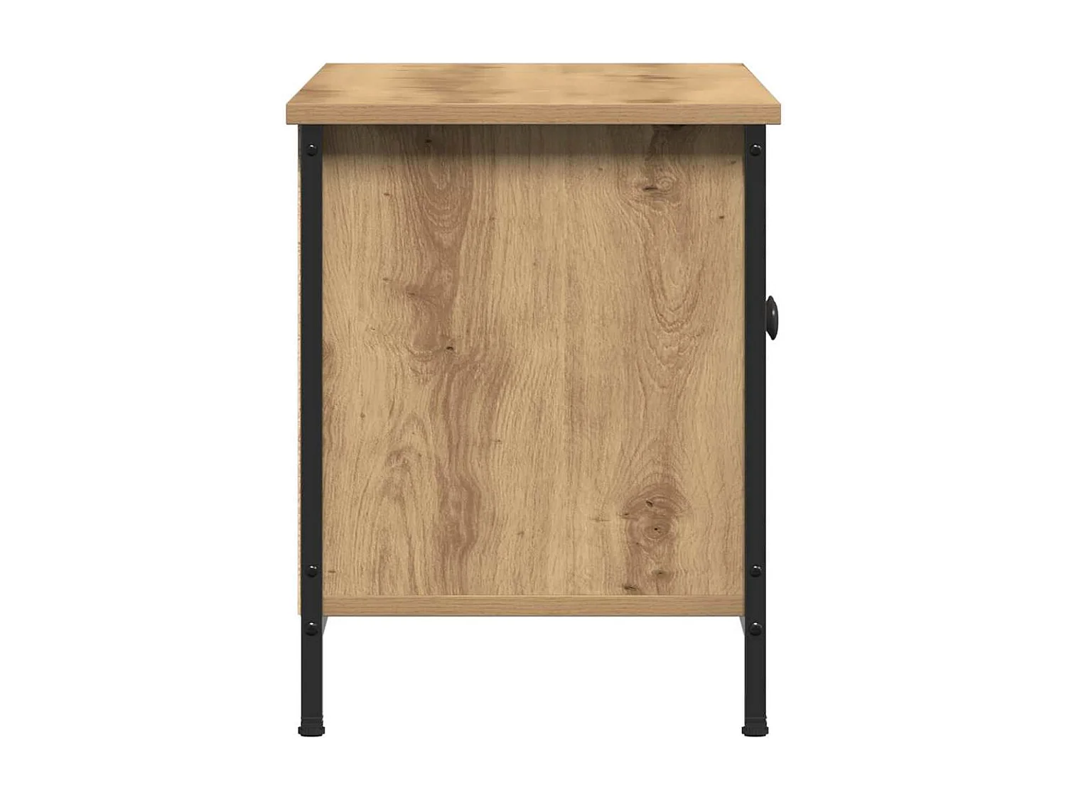 Meuble TV chêne artisanal 100 x 35 x 45 cm Bois d'ingénierie