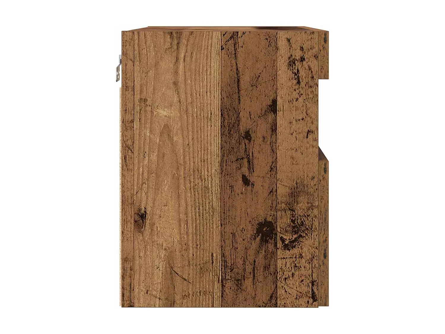 Meuble TV avec éclairage LED Bois ancien 60x30x40 cm