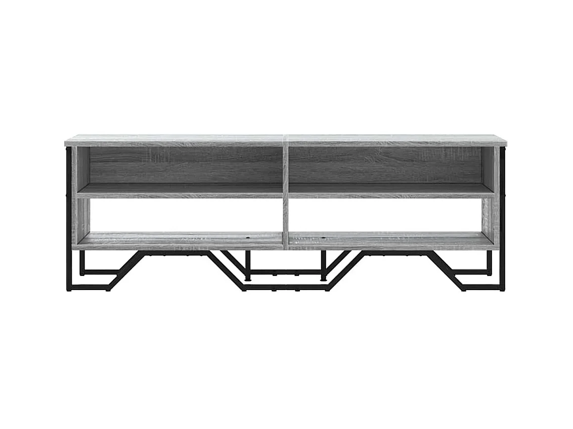 Meuble TV sonoma gris 122x34x41 cm bois d'ingénierie