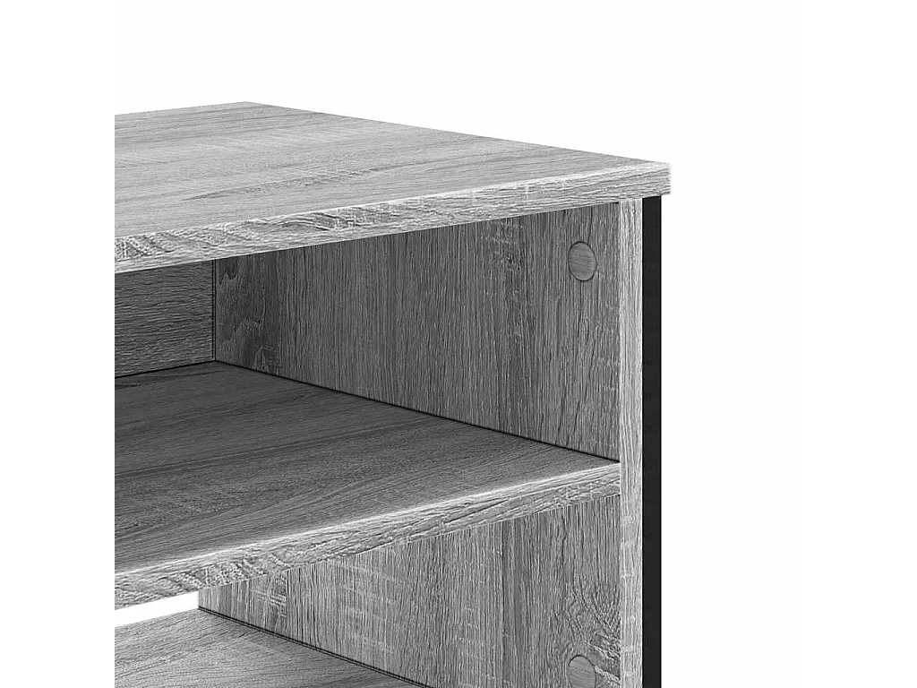 Meuble TV sonoma gris 122x34x41 cm bois d'ingénierie