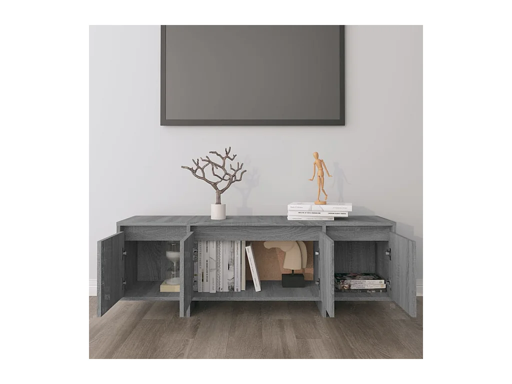 Meuble TV Sonoma gris 120x30x40,5 cm Bois d'ingénierie