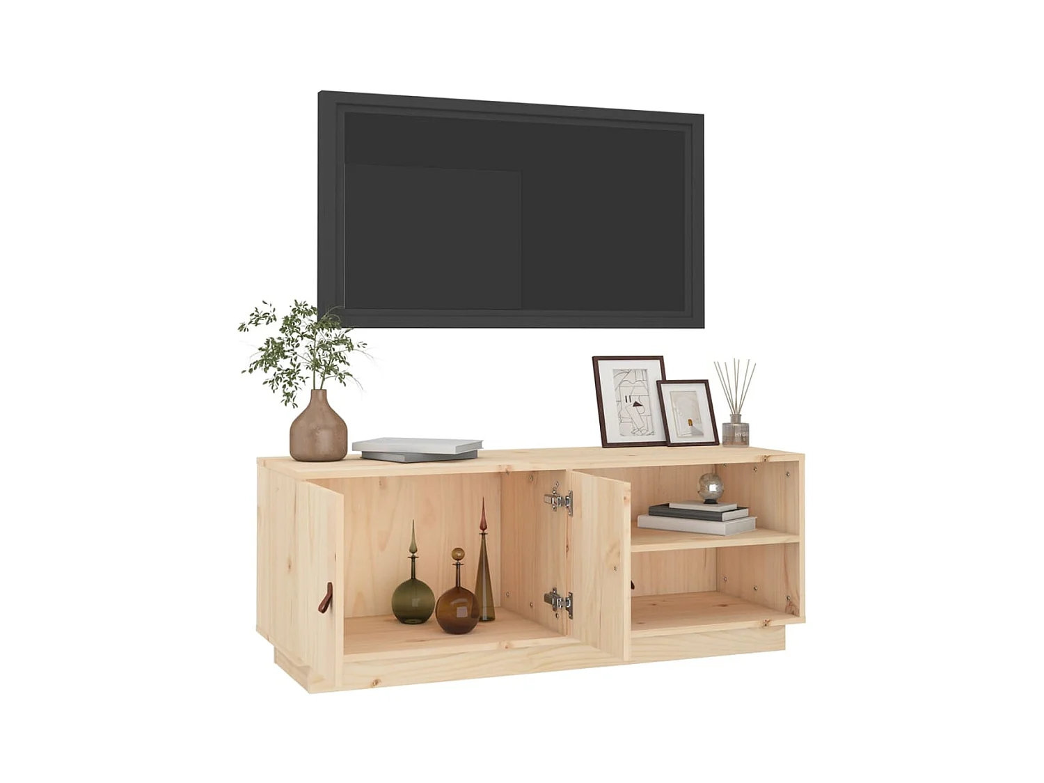 Meuble TV 105x34x40 cm Bois de pin massif