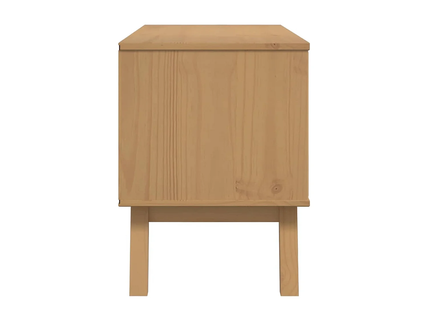 Meuble TV OLDEN marron 114x43x57 cm bois de pin massif