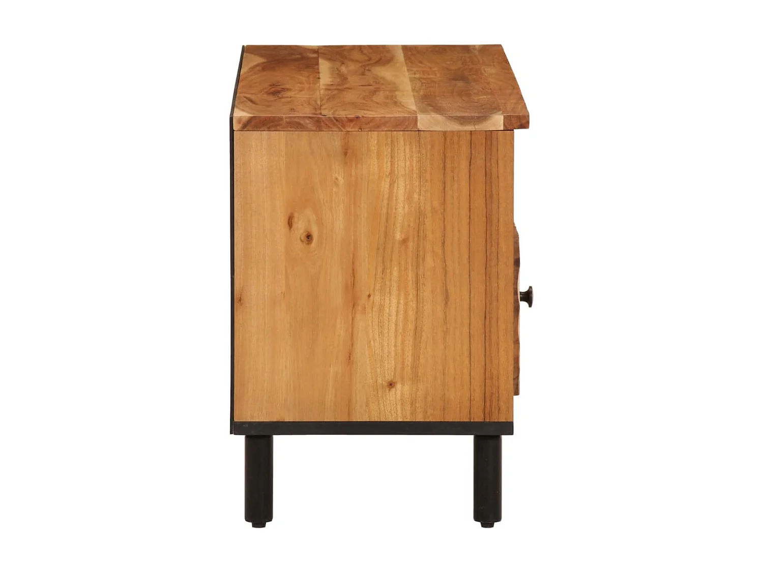 Meuble TV 100x33x46 cm bois d'acacia solide