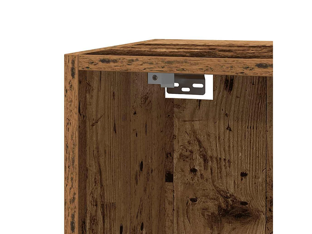 Meuble TV vieux bois 30,5x30x110 cm bois d'ingénierie