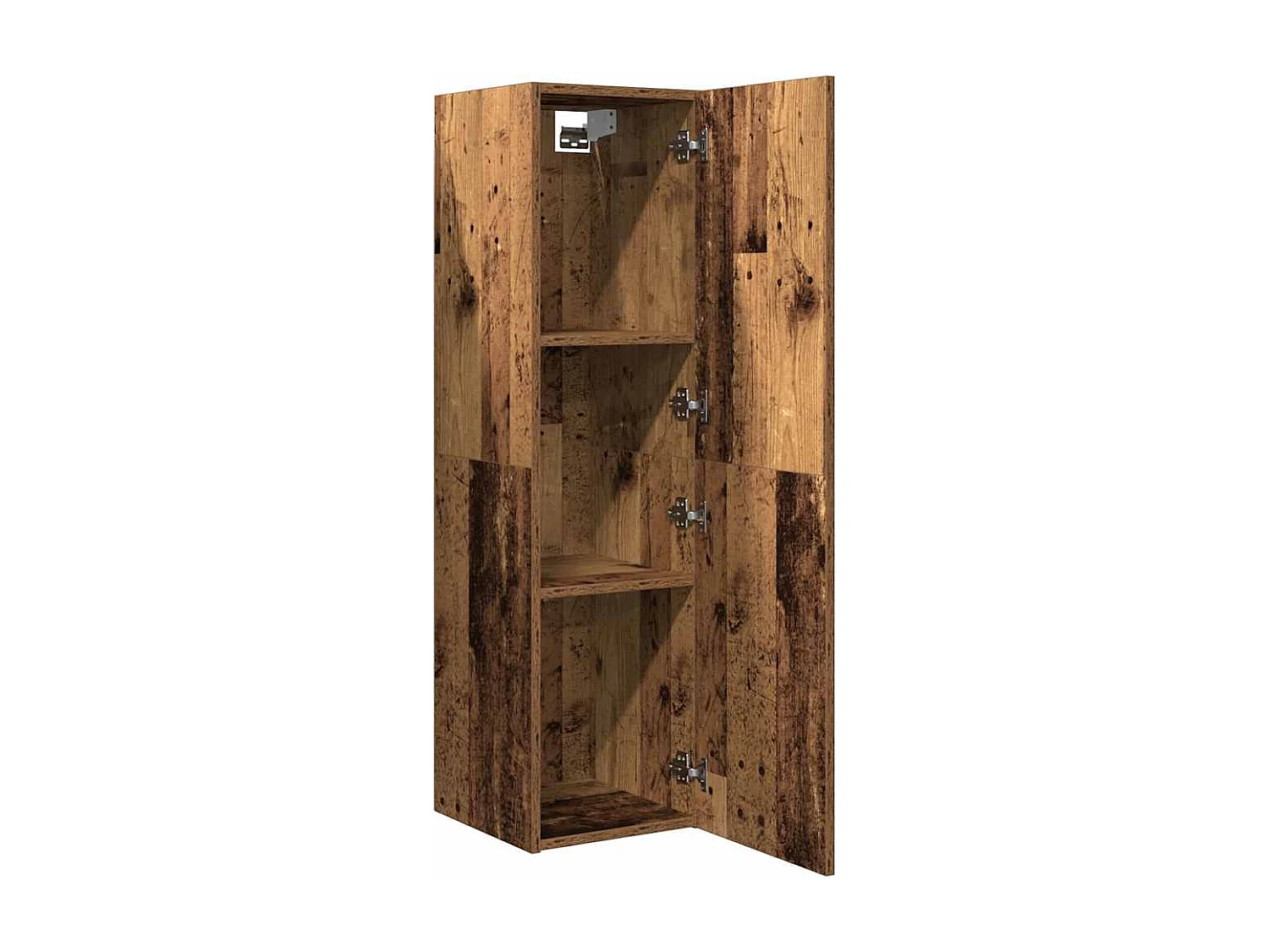 Meuble TV vieux bois 30,5x30x110 cm bois d'ingénierie