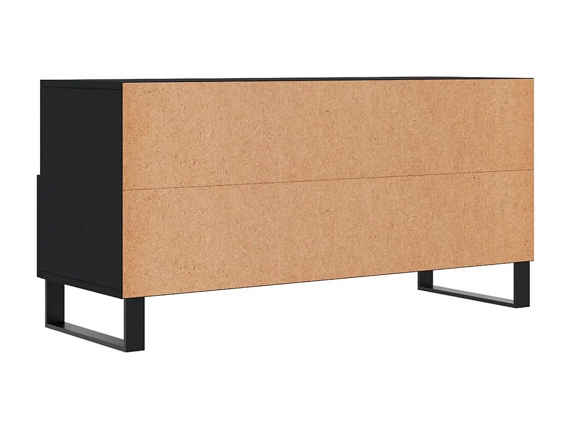 Mobile TV nero 102x36x50 cm in legno ingegnerizzato
