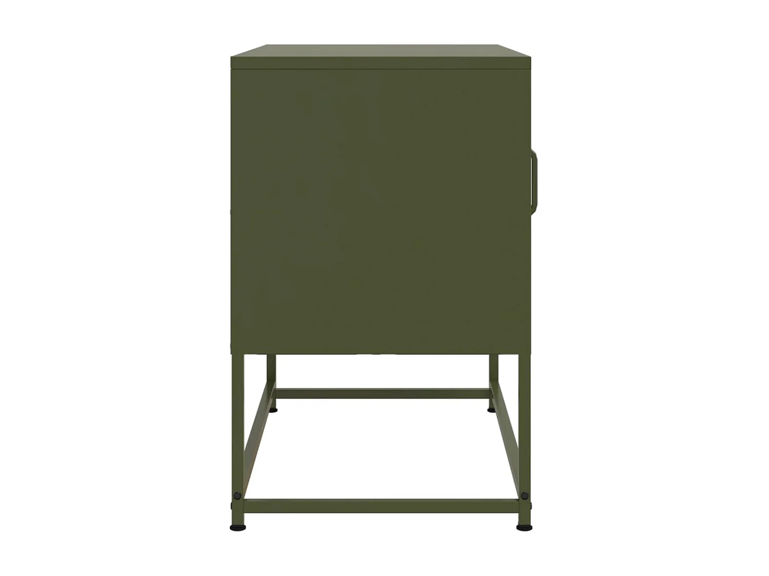 Meuble TV jaune moutarde 100,5x39x60,5 cm acier