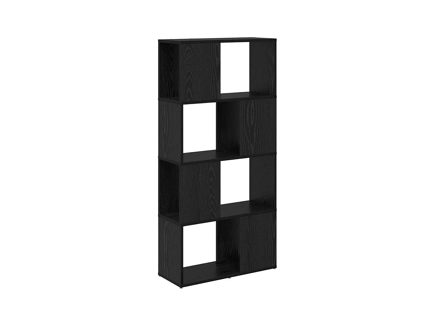 Centre de divertissement Noir 60 x 24 x 124 cm