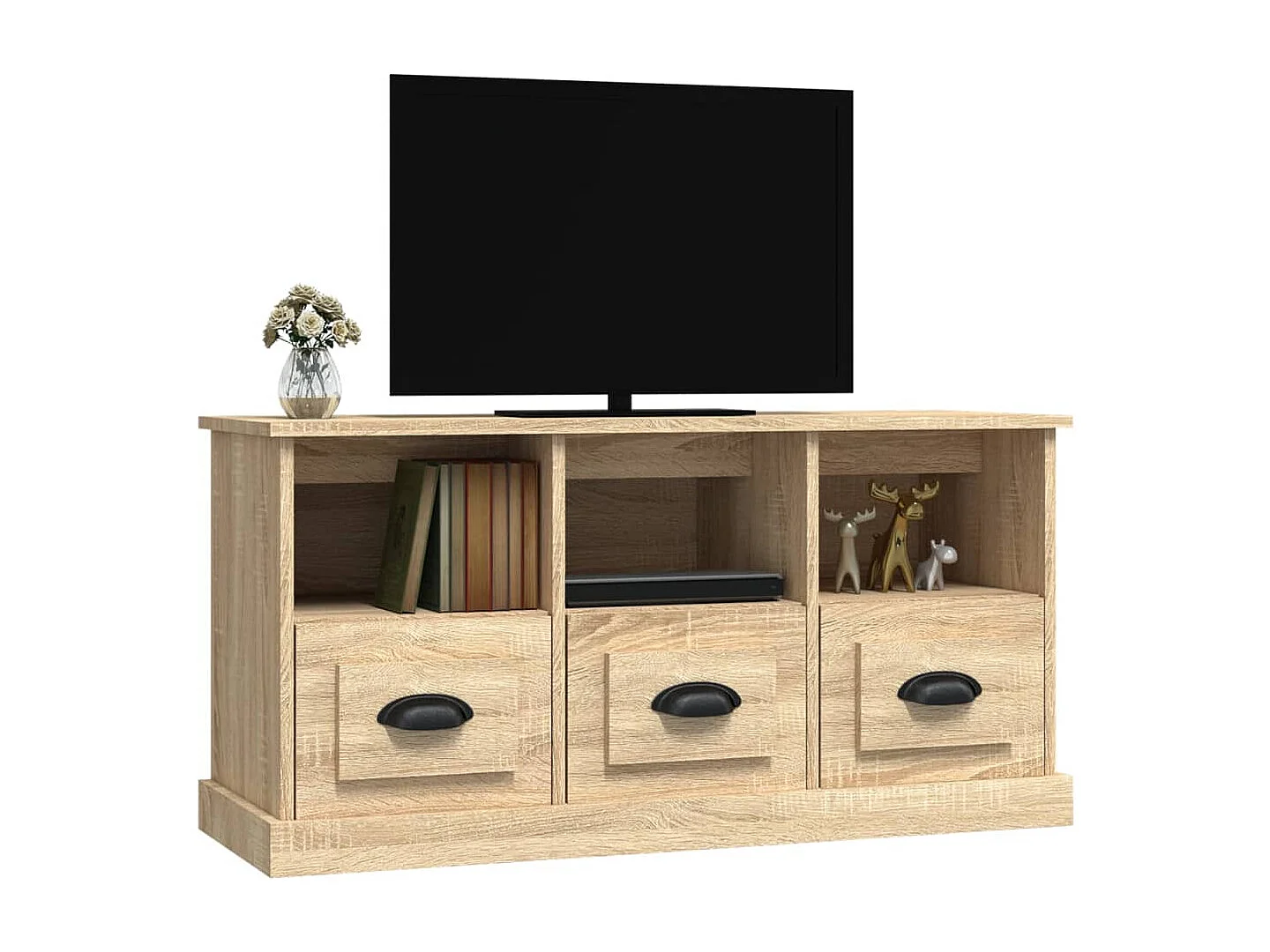 Sonoma Eiche TV-Schrank 100x35x50 cm Holzwerkstoff