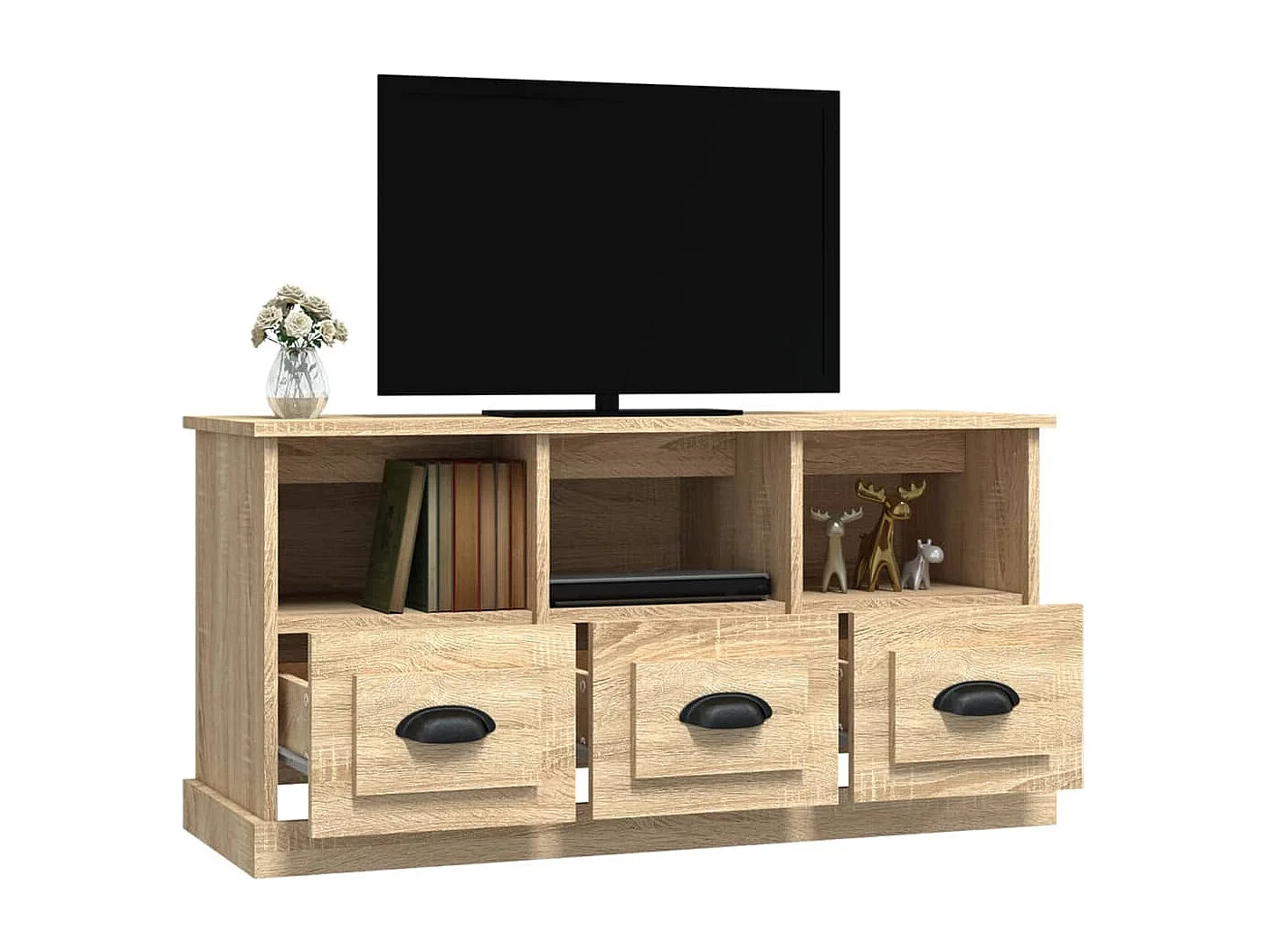 Sonoma Eiche TV-Schrank 100x35x50 cm Holzwerkstoff