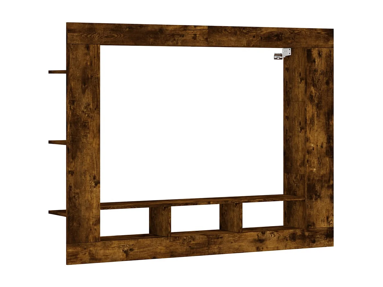 Mueble de TV de roble ahumado 152x22x113 cm madera de ingeniería