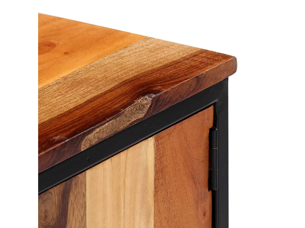 Mobile TV 120 x 30 x 40 cm Legno massello di recupero e acciaio