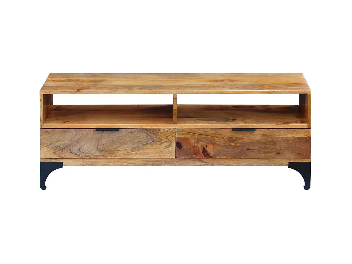 Mobile TV in legno di mango 120x35x45 cm