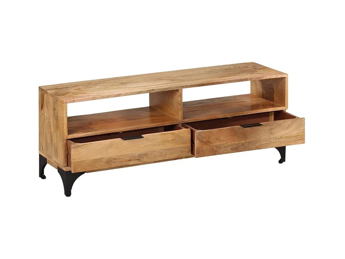 Mobile TV in legno di mango 120x35x45 cm