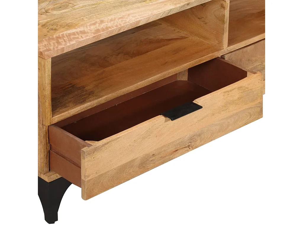Mobile TV in legno di mango 120x35x45 cm