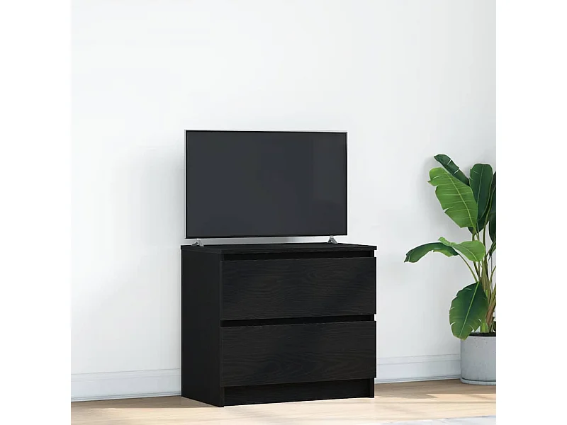 Meuble TV noir 60x35x54 cm bois d'ingénierie