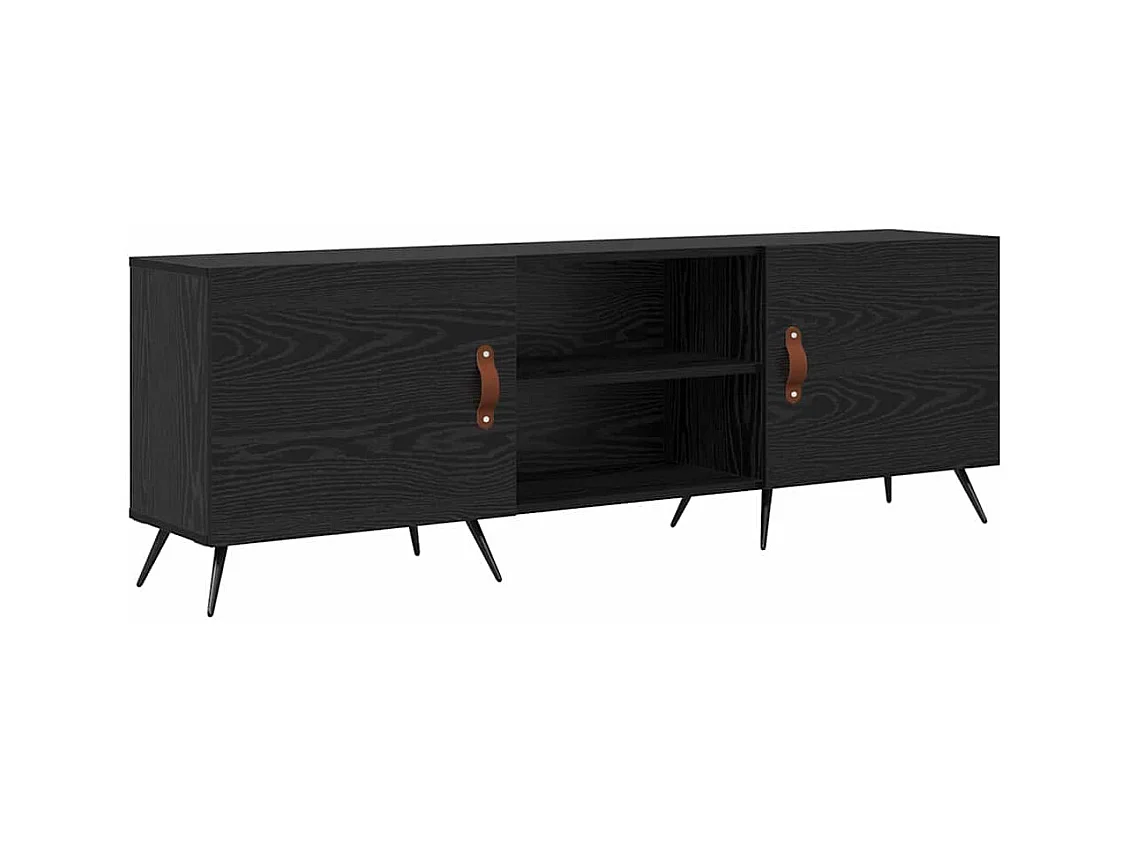 Meuble TV Chêne noir 150 x 30 x 50 cm Bois d'ingénierie