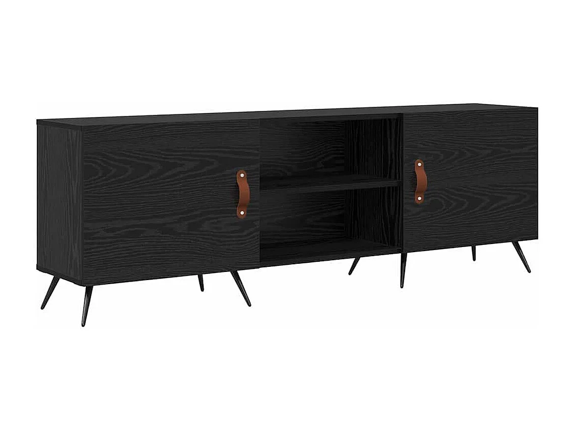 Meuble TV Chêne noir 150 x 30 x 50 cm Bois d'ingénierie