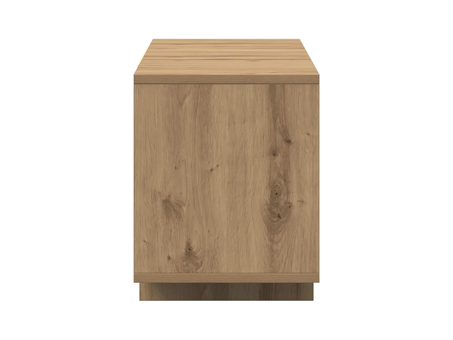 Meuble TV chêne artisanal 120x30x40,5 cm bois d'ingénierie